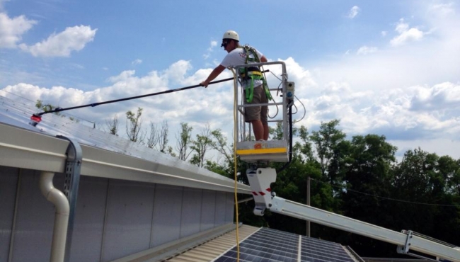 Pulizia pannelli fotovoltaici - Ponte Marzio
